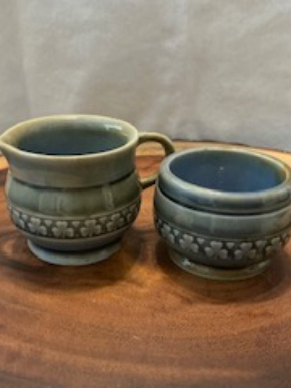 Wade Irish Porcelain Mini Creamer & Sugar